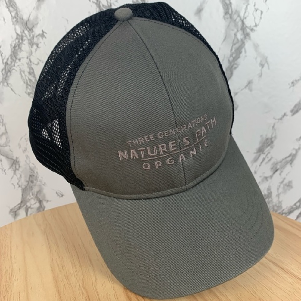 Nature’s Path Organic hat with snap closure